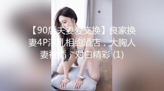 【90后夫妻爱交换】良家换妻4P淫乱相约酒店，大胸人妻被插，对白精彩 (1)