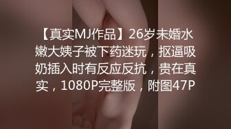 【真实MJ作品】26岁未婚水嫩大姨子被下药迷玩，抠逼吸奶插入时有反应反抗，贵在真实，1080P完整版，附图47P